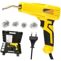 Grapadora Térmica De 100 W, Parachoques De Coche, Herramienta De Soldadura Con Grapadora, Grapas Planas/de Esquina Exterior/de Esquina Interior/onduladas, Reparación De Soldadura