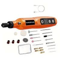 Herramienta Rotativa Multifunción Inalámbrica De 3,7 V, 5 Velocidades, 18000 Rpm Máx., Mini Taladro Inalámbrico Con Luz Led, Kit De Accesorios De 61 Piezas Para Tallado, Pulido, Lijado, Perforación Y