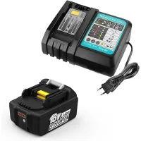 Batería De Repuesto Bl1840 De 18 V Y 4,0 Ah + Cargador De 1,5 A (7,2 V18 V) Para Makita Bl1815, Bl1830, Bl1840, Bl1850, Lxt400, Dc18ra Y Dc18rc.