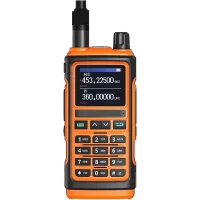 Walkie Talkie Uv 17m, Banda Aérea, Copia Inalámbrica De Frecuencia, Radioaficionado Portátil Tipo C, Largo Alcance De 16 Km, Radio Bidireccional Uv 5r K5 Con Sonido Nítido (usb 771 Naranja)