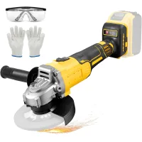 Amoladora Angular Inalámbrica Compatible Con Dcb200, Dcb201, Dcb202, Dcb203, Dcb204, Dcb205, Batería De 20 V, Motor Sin Escobillas De 10 000 Rpm, Amoladora Angular Profesional, Disco De 125 Mm Con Man