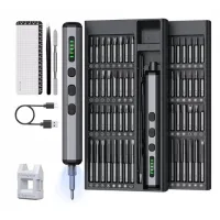 Juego De Destornilladores Eléctricos 70 En 1, Destornillador Magnético De Precisión Con 64 Puntas Magnéticas, Destornillador Eléctrico Recargable De 5 Velocidades Para Smartphones, Pc, Gafas Y Relojes