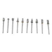 Juego De 10 Fresas De Carburo De Alta Dureza Para Dremel, Carpintería Y Metalurgia, 3 Mm