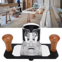 Base De Fresado Para Carpintería Con Tapa Transparente, Multifuncional Para Tallado Y Fresado, Compatible Con Máquinas De Grabado – Juego De 19 Piezas Fabricado En Haya, Aluminio Y Plástico.