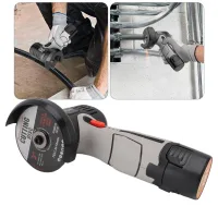 Amoladora Angular Inalámbrica De 12 V – 2 Baterías De Iones De Litio De 1500 Mah – 19 500 Rpm – Abrazadera Ergonómica – Tamaño Compacto (19,5 Cm) – Para Pulir, Cortar Y Lijar Metal Y Hormigón.
