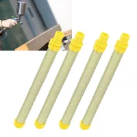 Filtros Para Pulverizador Sin Aire – 10 Unidades – Alta Eficiencia – Malla 100 – Accesorios De Pintura Amarillos – Pc Y Hierro