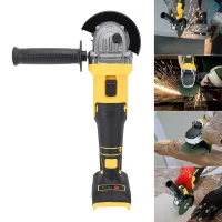 Amoladora Angular Inalámbrica De 20 V Y 6600 Rpm Con Motor Sin Escobillas, 4 Velocidades Y Manguito Auxiliar Ajustable Para Cortar Y Pulir Metales.