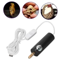 Mini Taladro Eléctrico Con Portabrocas Portátil, Ideal Para Proyectos De Bricolaje Y Fabricación De Joyas, Guía De Taladro Usb, Carcasa Ligera De Abs (126 G, 3 X 11,5 Cm) Con 3 Brocas Y 1 Llave Allen.