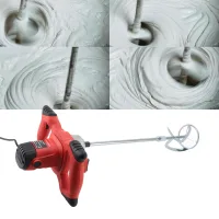 Mezcladora De Hormigón Manual Ajustable De 2100 W Para Yeso Y Pintura.