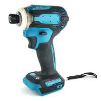 Taladro/atornillador De Impacto Inalámbrico Con 3 Velocidades, Sin Escobillas, Con Luz Led Para Proyectos De Bricolaje Y Carpintería – 18 V, Abs, Azul/negro, Juego De 4 Piezas