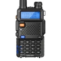 Walkie-talkie Portátil De Doble Banda Vhf/uhf Fm, Color Negro, Batería De Iones De Litio De 1800 Mah - Otro