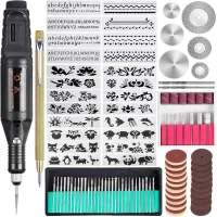 Juego De 108 Herramientas De Grabado Eléctricas Multifuncionales - Mini Grabadora Rotativa Diy Con Cable, Enchufe Europeo - Otros