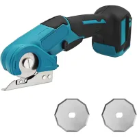 Tijeras Inalámbricas Universales Compatibles Con Makita 18v (batería No Incluida), Tijeras Eléctricas Inalámbricas, Cortador De Tela Giratorio, Con Bloqueo De Seguridad Y 2 Cuchillas, Profundidad De C