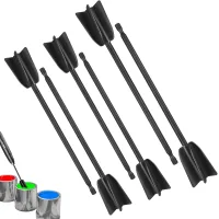 Juego De 6 Mezcladores De Pintura, Mezcladores De Resina Epoxi, Paletas Mezcladoras De Pintura Reutilizables Para Brocas De 1/4" Para Mezclar Epoxi (negro)