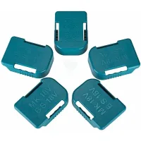 Juego De 5 Portapilas Para Baterías Makita De 18 V, También Para Portapilas Bosch De 18 V, Compatibles Con Baterías Bl1830, Bl1840, Bl1850, Bl1860, Bat609 Y Bat622.