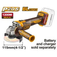 Ingco Amoladora Angular Batería 20v 1200w Cagli221153 (sin Cargador Ni Batería)