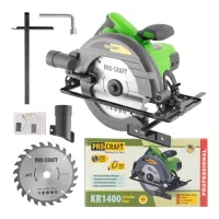Sierra Circular Procraft Kr1400, 1400 Vatios, 185 Mm + Hoja De Sierra