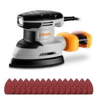 Lijadora Madera: Dekopro Lijadora Electrica De 180w, Herramienta De Lijadora Orbital, 13000 Rpm, Con 15 Hojas De Papel De Lija - Lijado Y Pulido De La Eliminación De La Madera
