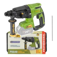 Martillo Perforador A Batería Procraft Pha40bb-c 20 V, 2,6 J, Sds Plus, Sin Escobillas + Maletín - Sin Batería, Sin Cargador