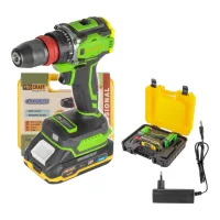 Taladro Atornillador A Batería Procraft Pa18pro Dfr-1b-c 20 V 30 Nm Sin Escobillas + 1 Batería De 2,0 Ah + Cargador + Maletín