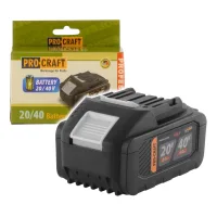 Batería Procraft 20/40 De 20/40 V, 8,0/4,0 Ah, Li-ion, Con Indicador De Nivel De Carga