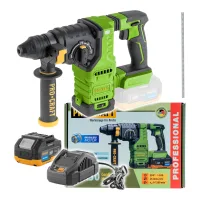 Martillo Perforador A Batería Procraft Pha30-1b 20 V 2,8 J Sds Plus Sin Escobillas + 1 Batería De 4,0 Ah + Cargador