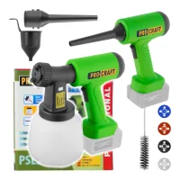 Pistola Pulverizadora De Pintura A Batería Procraft Pse22bb 20 V Brushless Solo - Sin Batería, Sin Cargador