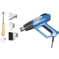 Fervi - 230v Pistola Decapante Digital De Aire Caliente Pantalla Lcd + Accessorios 0444