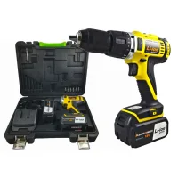 Trade Shop - Trapano Avvitatore Con Percussione Cordless 18v 3ah Li-ion Bleked-finker Egcd18v -