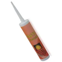 Silicona Alta Temperatura Gris 310 Ml Resistente 300 Âºc  Sellado Chimeneas