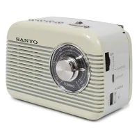 Radio Retro Bluetooth Crema Sanyo