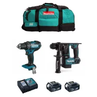 Makita - Kit 18v Msb2p2 (dhr171 + Ddf482 + 2 X 5,0 Ah + Dc18rc + Trolley)