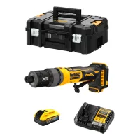 Amoladora Recta Dewalt Dcg420h1t (1 X 5,0 Ah Powerstack + Dcb1104 + Tstak Ii)