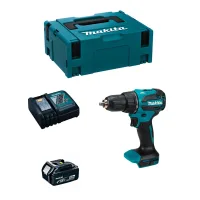 Taladro Percutor Makita Dhp490rtj1 (1 X 5,0 Ah + Dc18rc + Makpac 2)