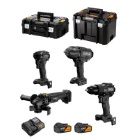 Dewalt Kit Dck4222mm2t Mclaren Workshop (dcd86m + Dcf86m + Dcf99m + Dcg45m + 2x4,0 Ah + Dcb1104 + Tstak Ii +tstak Vi)