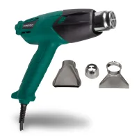 Vonroc Pistola De Aire Caliente  Pistola Decapante 2000w, 2 Posiciones Térmicas, Con Accesorios Y Una Bolsa Para Guardar La Herramienta