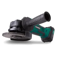 Vonroc - Amoladora Angular Inalámbrica 115mm, Vpower 20v – Juego Completo Con 2.0ah Batería, Cargador Rápido, Mango Lateral Y Estuche De Almacenamiento