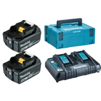 Pack 2 Baterías Bl1860b Dc18rd Makpac Makita 198077-8