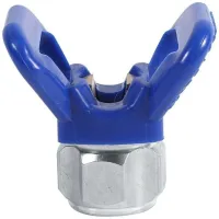 Protector De Asiento De Boquilla Para Pistola De Pintura Sin Aire, Tapa De Boquilla De Repuesto, Herramienta Universal, Azul, Nuevo