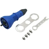 Adaptador Para Remachadora Eléctrica Inalámbrica – Punta Para Tuerca Remachable (azul)