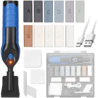 Kit De Reparación De Suelos Y Muebles De Pvc: Cera, Masilla Y Agente Fundente.