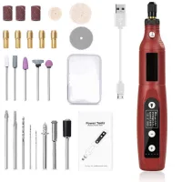 Mini Taladro Con Luz Led, Inalámbrico, Recargable Por Usb, Para Trabajos De Bricolaje, Pulido Y Corte.