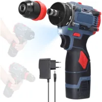 Taladro/atornillador De Impacto Inalámbrico De 16,8 V Y 45 Nm, 1 Batería De 1300 Mah, 21+1 Ajustes De Par, Para Proyectos De Bricolaje.