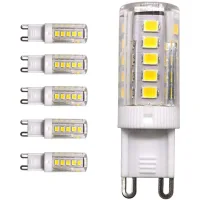 Paquete De 5 Bombillas Led G9 Base 33-smd 2835, 3w, 3000k (blanco Cálido) 250lm, Equivalente A Una Lámpara Halógena De 25w, Ca 220v, Ángulo De Haz Omnidireccional De 360°, No Regulable.