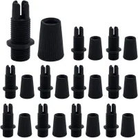 20 Conectores M10 Para Colgantes, Antitirones, De Plástico Negro, Con Agarre Para Cable, Abrazaderas De Bloqueo Para Cables, Clips Ajustables Para Cables De Lámparas De Techo, Pasacables Para Cableado