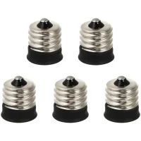 Adaptador De 5 Piezas Para Convertidor De Portalámparas, Práctico Para Bombillas Led Y