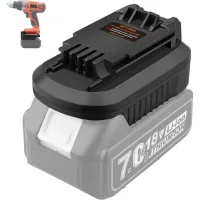 Adaptador Para Herramientas Eléctricas Inalámbricas Black & Decker De 20 V Para Baterías De Iones De Litio Makita De 18 V, Compatible Con Herramientas Eléctricas Inalámbricas Black & Decker De 20 V (s