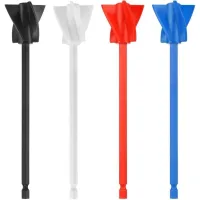 Paleta Para Mezclar Resina, 4 Paletas Reutilizables Para Mezclar Pintura, Accesorio Multiusos Para Mezclar Resina, Pintura, Silicona Y Esmalte Cerámico (negro + Blanco + Rojo + Azul)