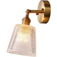 Lámpara De Pared Moderna Con Bola De Cristal De Cobre, Aplique De Pared De Latón Para Restaurante, Sala De Estar, Baño, Espejo, Lámparas De Mesilla De Noche Para Lectura, Decoración De Sala De Estar,