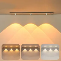 Luz Led, Luz Para Armario De 40 Cm Con Sensor De Movimiento, Luz Led Recargable Por Usb, Luz Led Inalámbrica Para Cocina Con 3 Modos De Iluminación Y Montaje Magnético Para Armarios/pasillos/garaje -